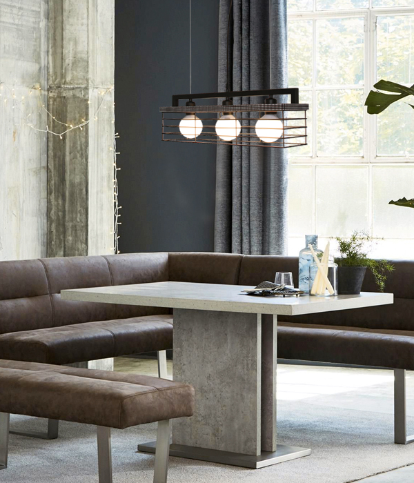 블랙라인 3등 펜던트조명, LED 식탁조명, 인테리어 식탁등