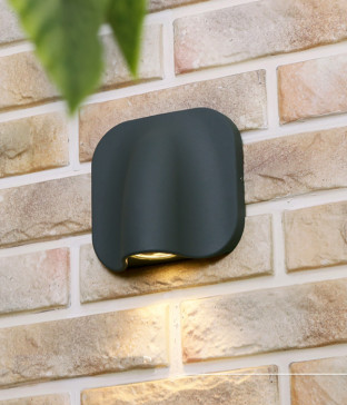 쵸크 외부 벽등, 야외조명, 벽부착등 (LED 5W 일체형 방수 다크 그레이)