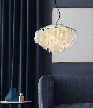 펄펄 4등 펜던트조명 식탁조명 (크롬)